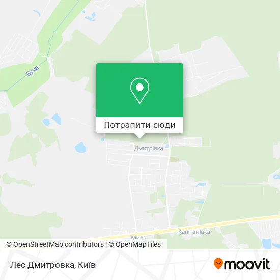 Карта Лес Дмитровка