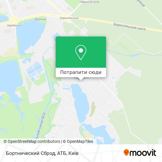 Карта Бортнический Сброд, АТБ
