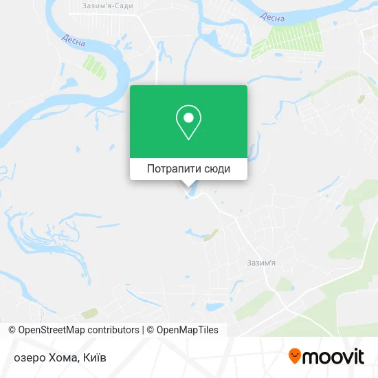 Карта озеро Хома