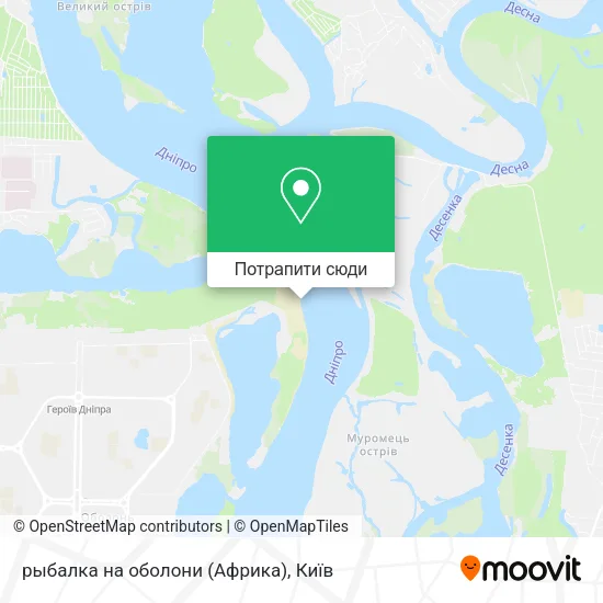 Карта рыбалка на оболони (Африка)