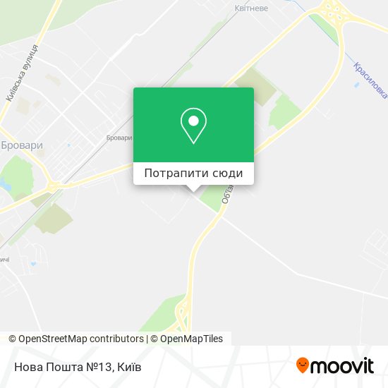 Карта Нова Пошта №13