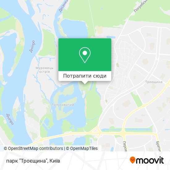 Карта парк "Троєщина"