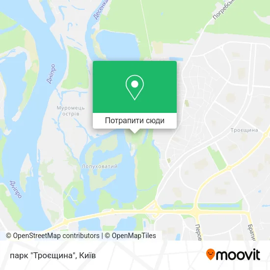 Карта парк "Троєщина"
