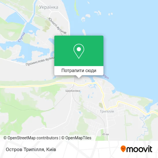 Карта Остров Трипілля
