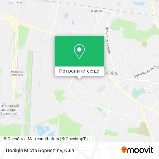 Карта Поліція Міста Бориспіль