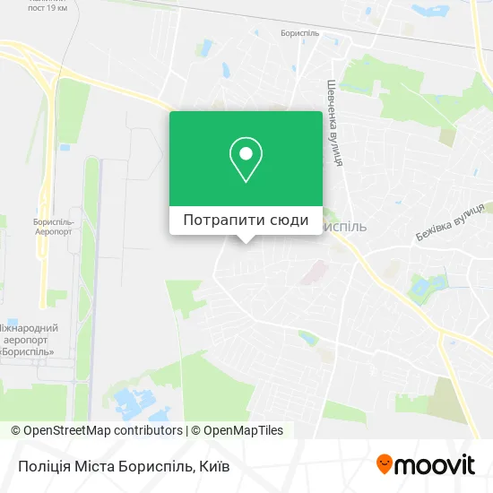 Карта Поліція Міста Бориспіль