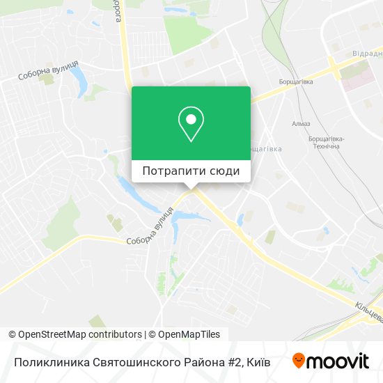 Карта Поликлиника Святошинского Района #2
