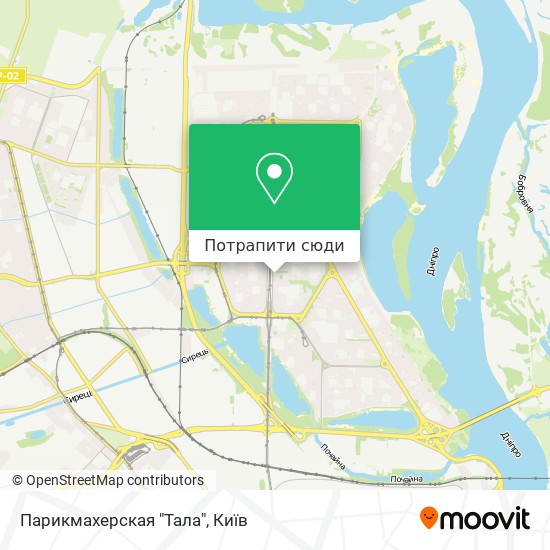 Карта Парикмахерская "Тала"
