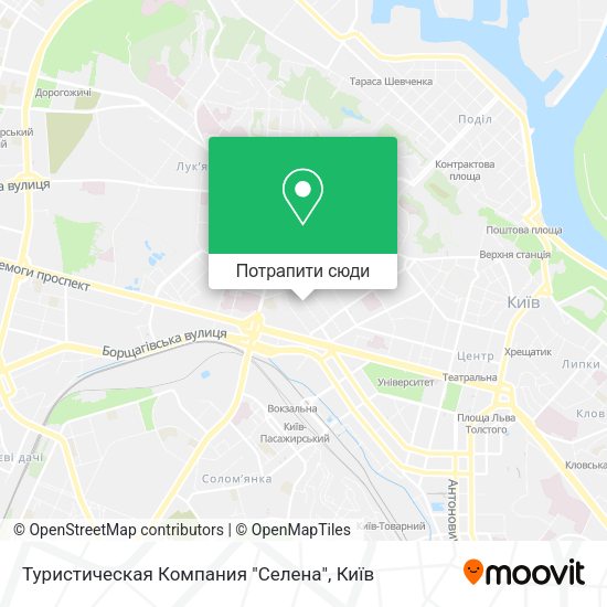 Карта Туристическая Компания "Селена"