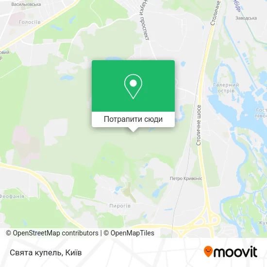 Карта Свята купель