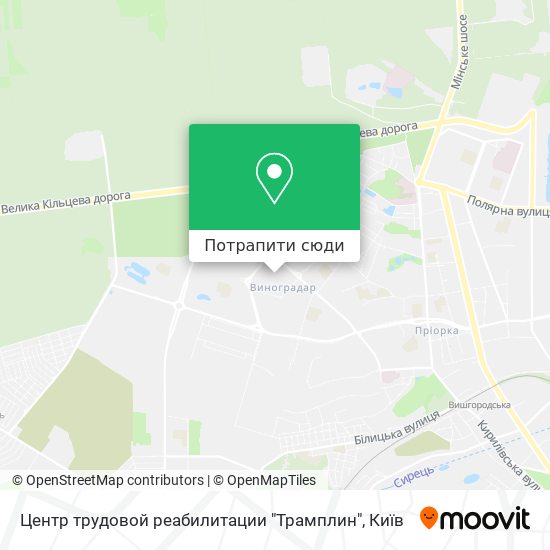Карта Центр трудовой реабилитации "Трамплин"