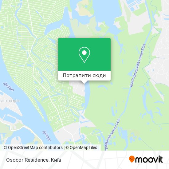 Карта Osocor Residence