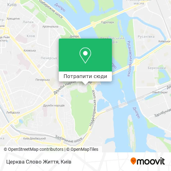 Карта Церква Слово Життя