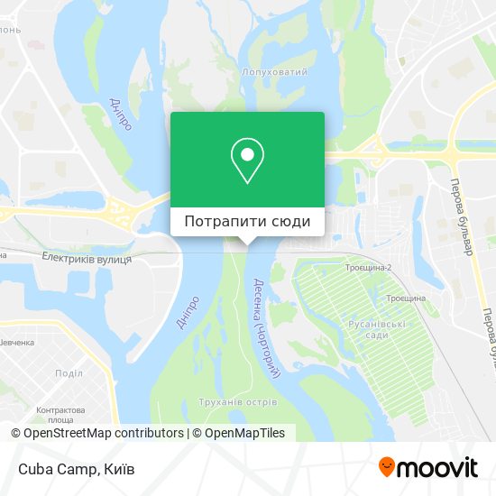 Карта Cuba Camp