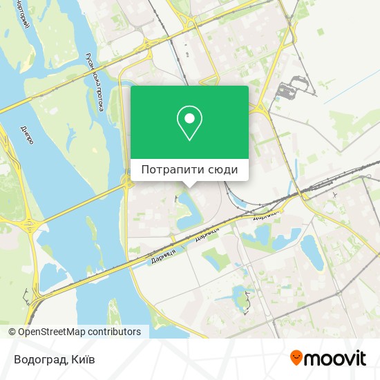 Карта Водоград