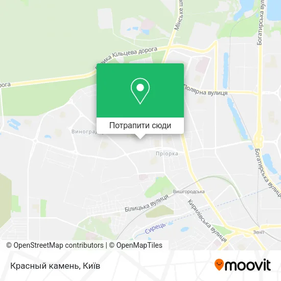 Карта Красный камень