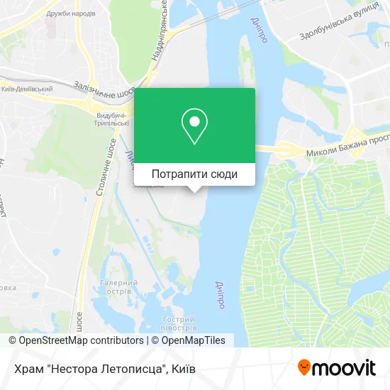 Карта Храм "Нестора Летописца"