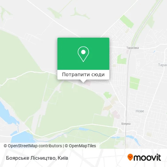 Карта Боярське Лісництво
