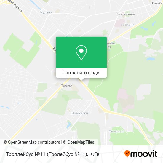 Карта Троллейбус №11 (Тролейбус №11)