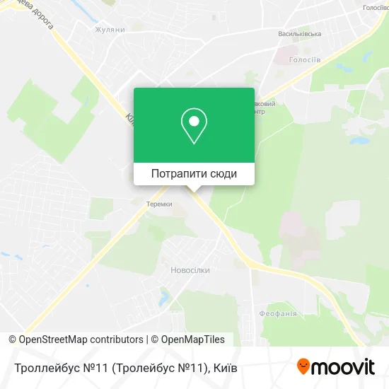 Карта Троллейбус №11 (Тролейбус №11)