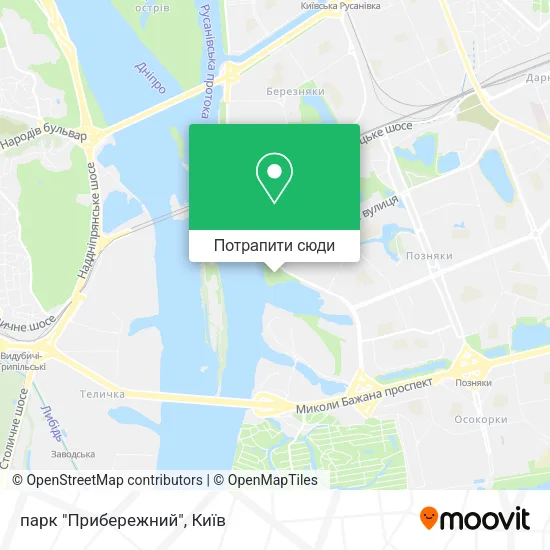 Карта парк "Прибережний"