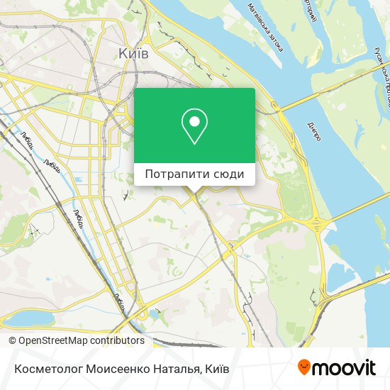 Карта Косметолог Моисеенко Наталья