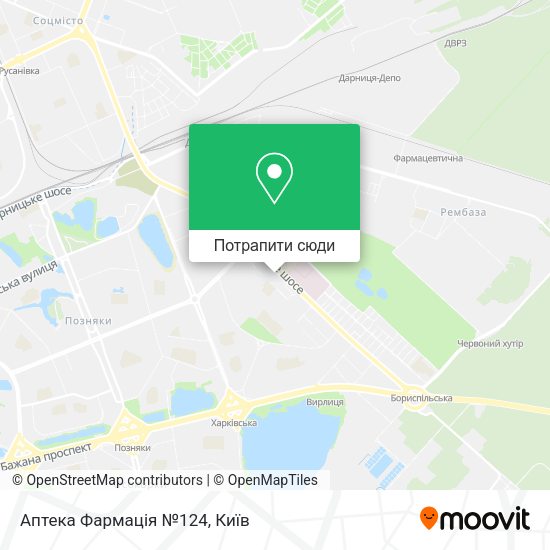 Карта Аптека Фармація №124