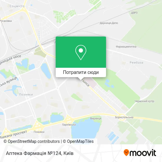 Карта Аптека Фармація №124