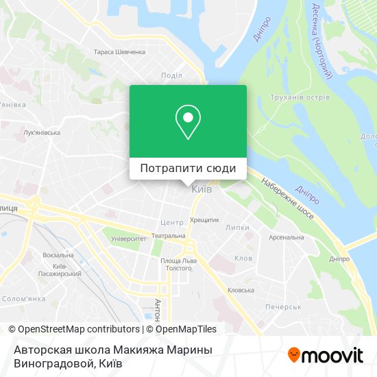 Карта Авторская школа Макияжа Марины Виноградовой