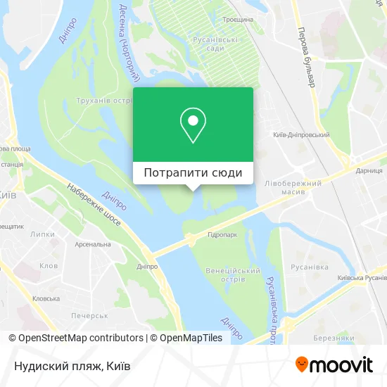 Карта Нудиский пляж