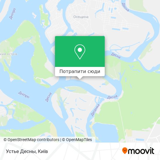 Карта Устье Десны