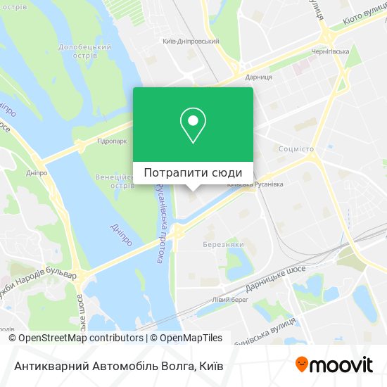 Карта Антикварний Автомобіль Волга