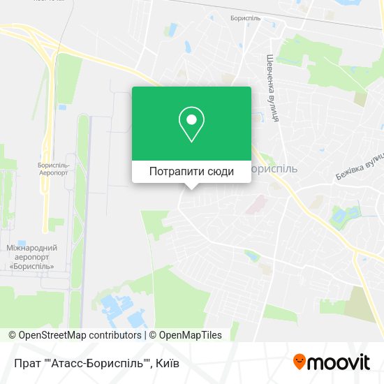 Карта Прат ""Атасс-Бориспіль""