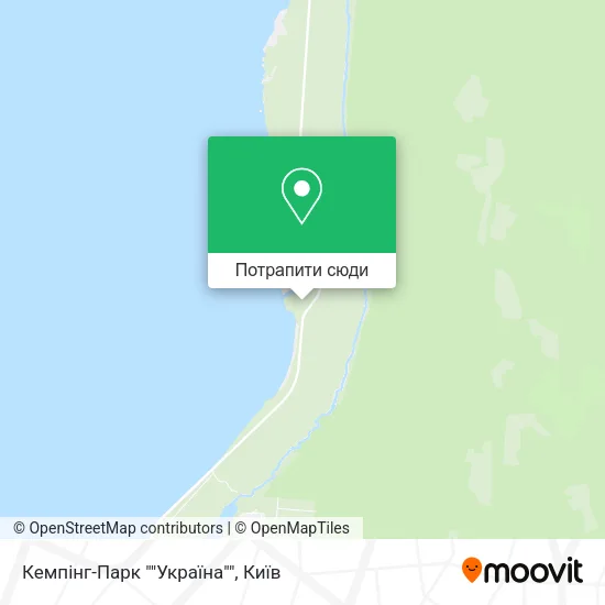 Карта Кемпінг-Парк ""Україна""