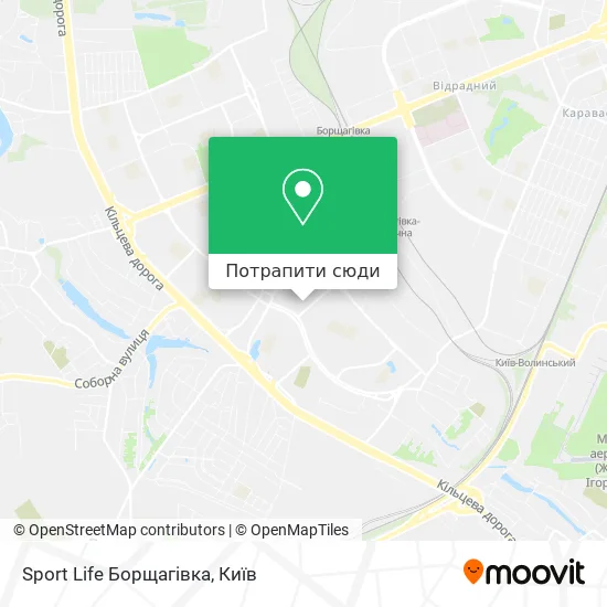 Карта Sport Life Борщагівка