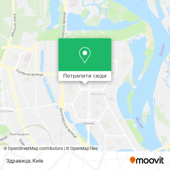 Карта Здравица