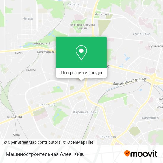 Карта Машиностроительная Алея