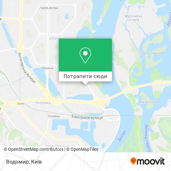 Карта Водомир