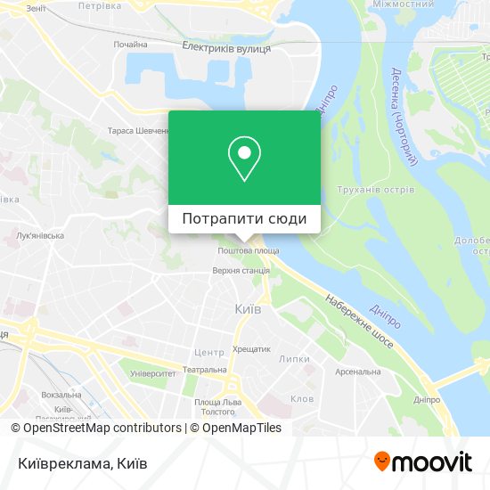 Карта Київреклама