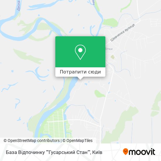 Карта База Відпочинку ""Гусарський Стан""