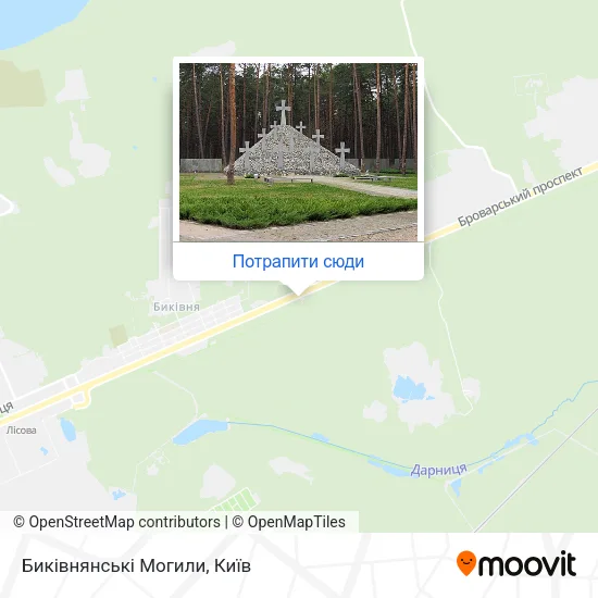 Карта Биківнянські Могили