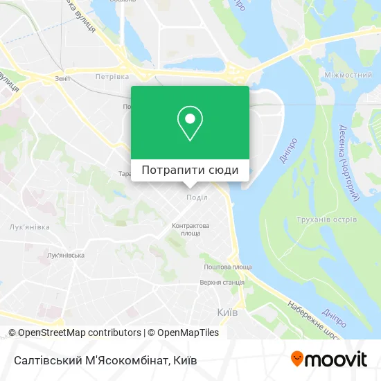 Карта Салтівський М'Ясокомбінат