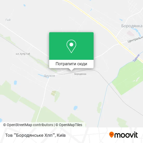 Карта Тов ""Бородянське Хпп""