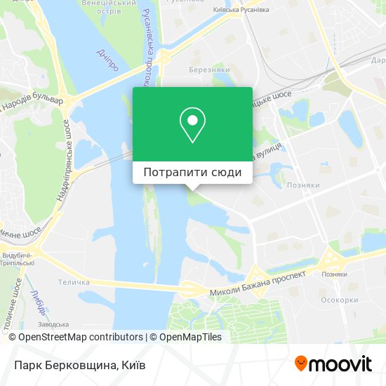 Карта Парк Берковщина