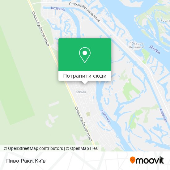 Карта Пиво-Раки