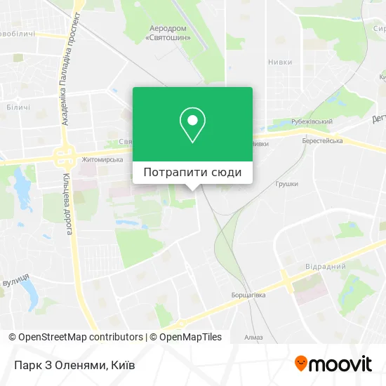 Карта Парк З Оленями