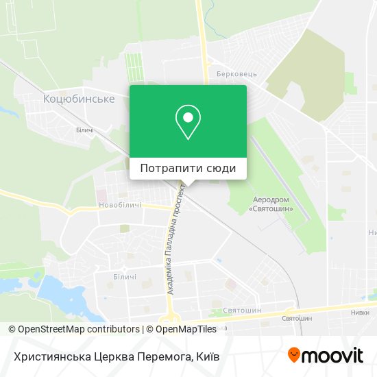 Карта Християнська Церква Перемога