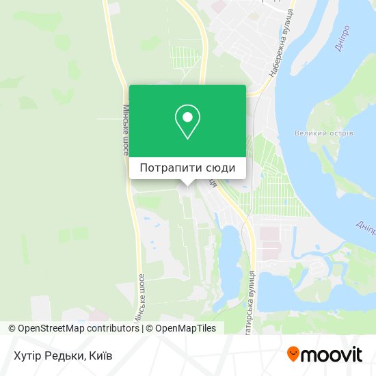 Карта Хутір Редьки