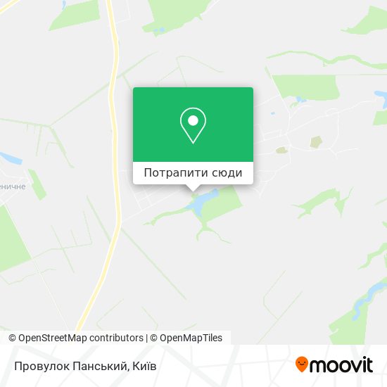 Карта Провулок Панський
