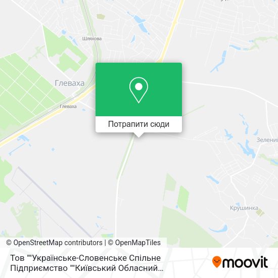 Карта Тов ""Українське-Словенське Спільне Підприємство ""Київський Обласний Хлібопекарський Комплекс""